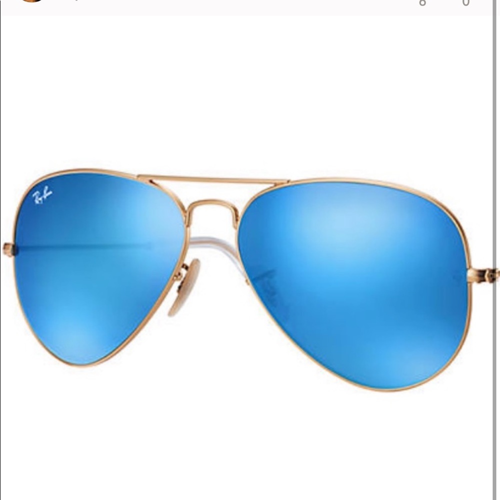 Blue Mirrored Ray Bans